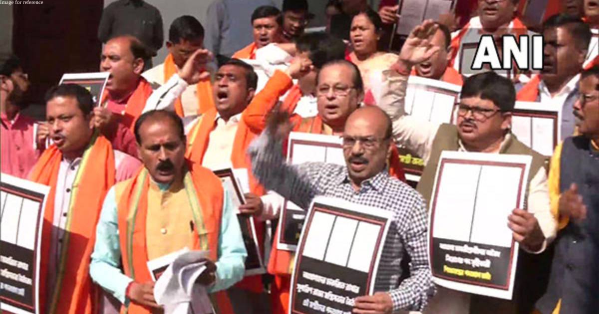 West Bengal: BJP protests outside Assembly over extra teachers' recruitment passed by govt